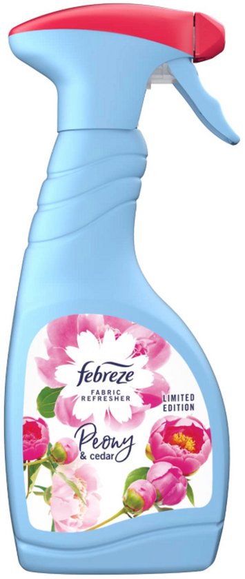 Febreze Textielverfrisser Spray - Peony & Cedar - Limited Edition - 375ml - Verwijderd nare geuren