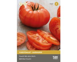 Vleestomaat Marmande Zaden – Grote Tomaten 150g – Hoge Opbrengst – Groentezaden Moestuin & Kas | Tuin de Bruijn - ca. 75 zaden