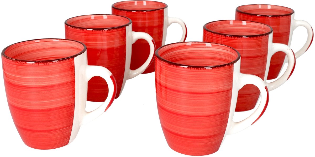 Set van 6 Chrissi koffiemokken - 24326382