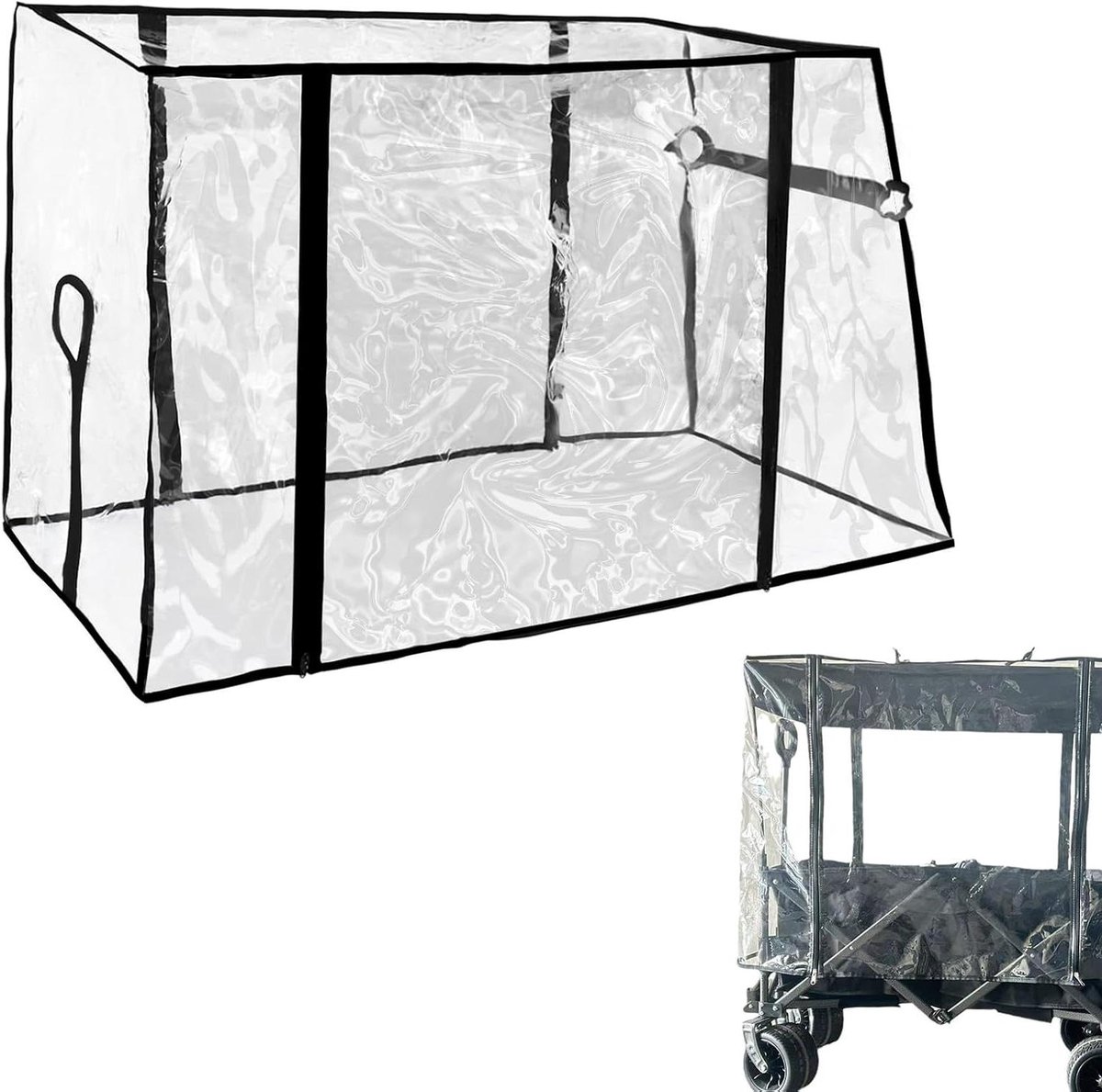 Allecto Plus - Regenhoes Bolderkar voor Universele Bescherming en Waterdichtheid