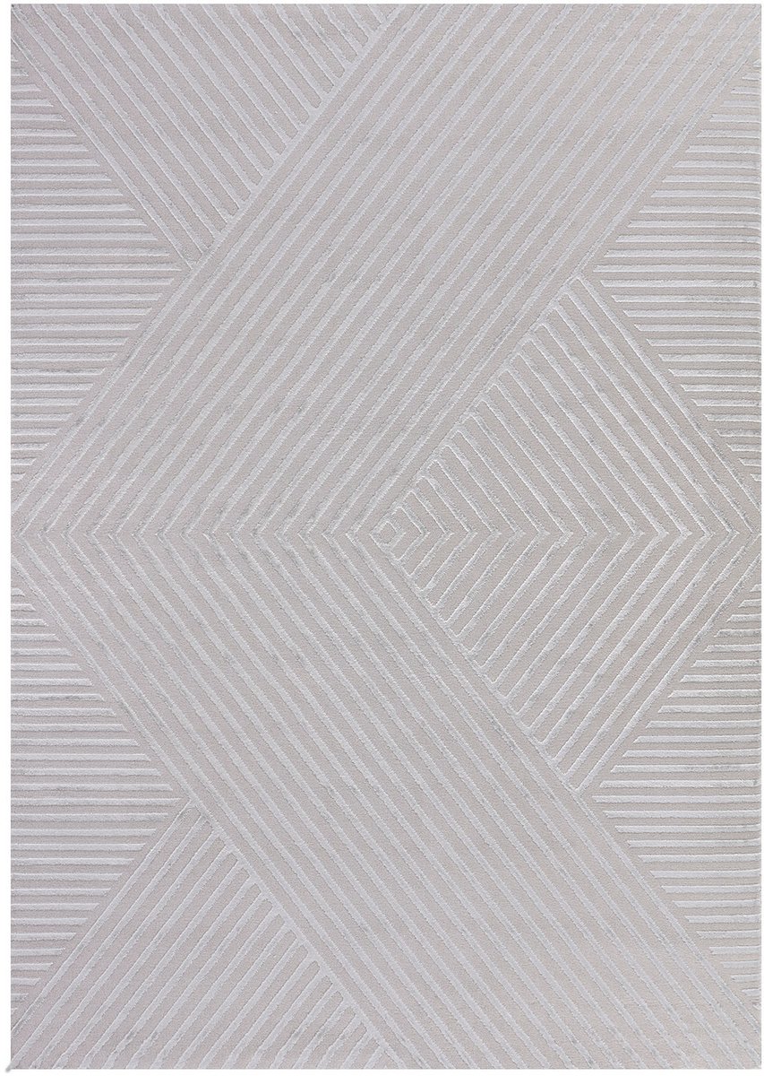 Laagpolig vloerkleed Sahara (zilver 1115) - 240x340 cm