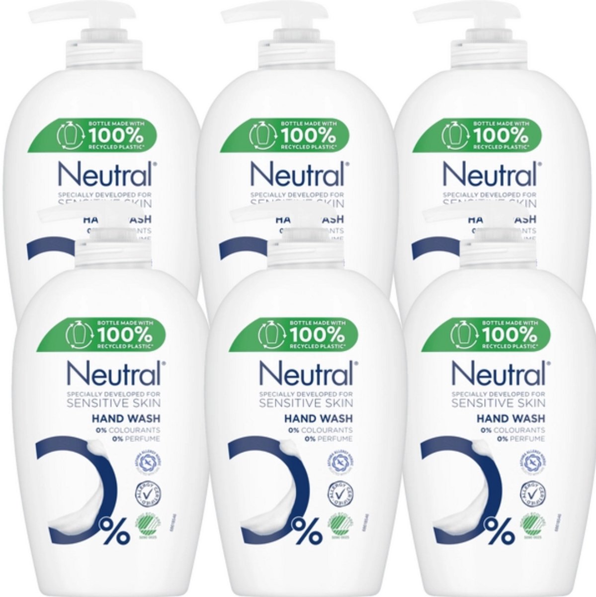 Neutral Handzeep – Sensitive Skin 6x250 ml - Voordeelverpakking