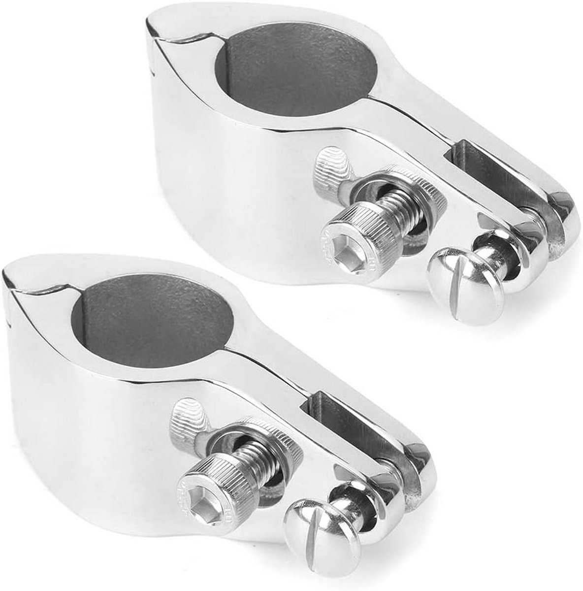 Allecto Plus - Set van 2 RVS Klemkaken - Maritieme Hardware voor Boten en Jachten - 22MM - Dekfittingen voor Opblaasbare en Commerciële Jachten
