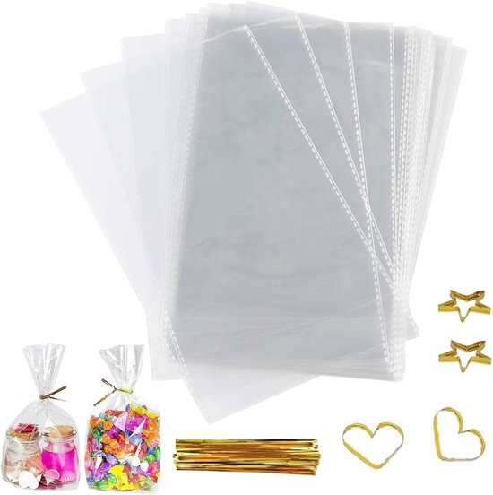 Favorit Enveloppen, geperforeerd, glanzend, hoge dikte, 22 x 30 cm, 200 stuks, transparant