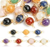 Diverse en pierres précieuses, pendentifs en Natuursteen pour la fabrication de Bijoux DIY - Bracelet et collier