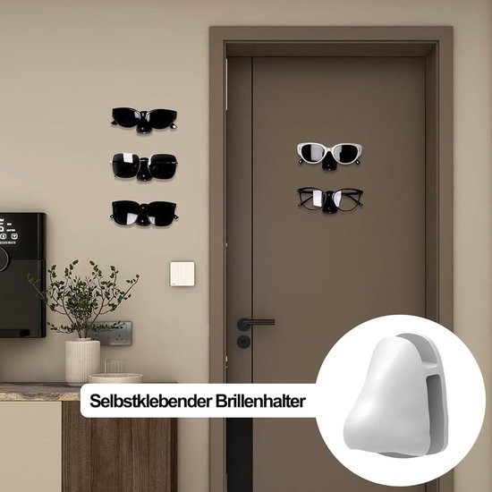 Brilhouder Voor Aan De Muur - Brillenopslag Voor Meerdere Brillen Meerdere Brillen Opslaan Brilhouder Zwart Zonnebrilhouder Houten 40 5 5 2 5cm