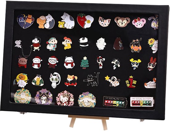 Lolalet Ketting houder organizer, acryl sieraden organizer met 24 haken, roterende doorzichtige kettingen display box, stofdichte sieraden opbergdoos met fluwelen dienblad - transparant