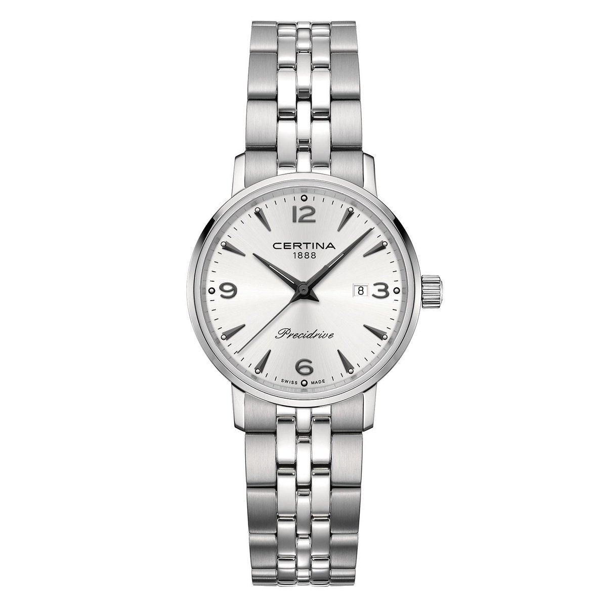 Certina DS Caimano Lady Zwitsers Staal zilverkleurig Dames Horloge C0352101103700