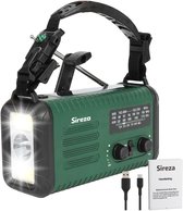 Bol.com Sireza N1 - Noodradio - Noodpakket - noodradio solar opwindbaar - powerbank zonneenergie (20.000mAH) – Draagbare FM/AM-r... aanbieding
