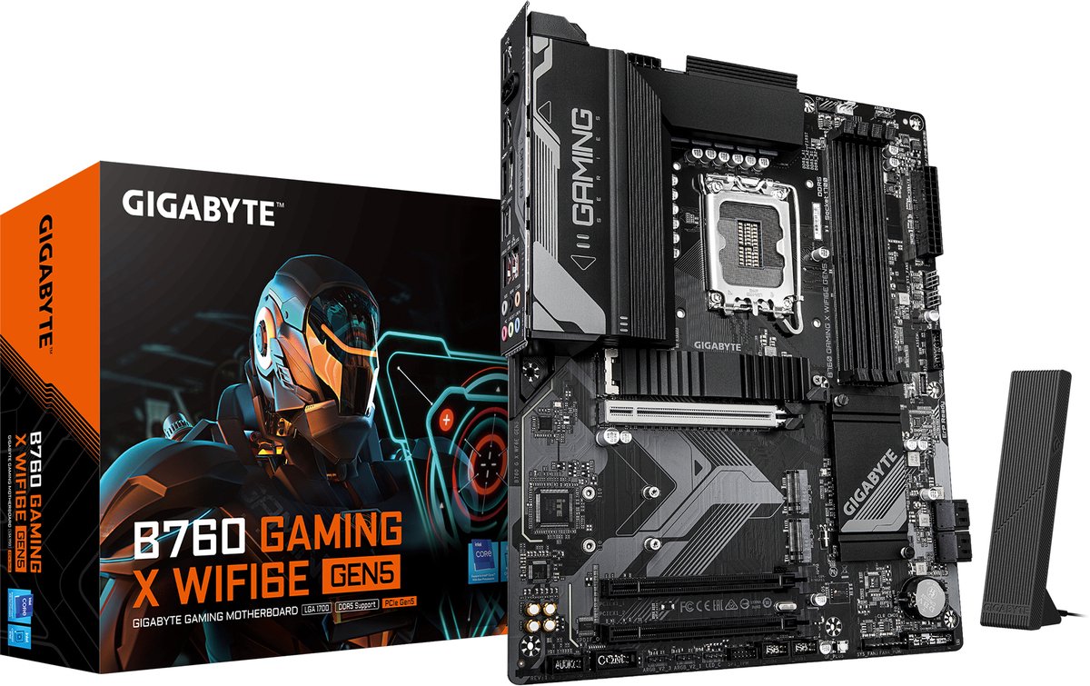 GIGABYTE B760 GAMING X WIFI6E GEN5 Intel B760 LGA 1700 ATX
