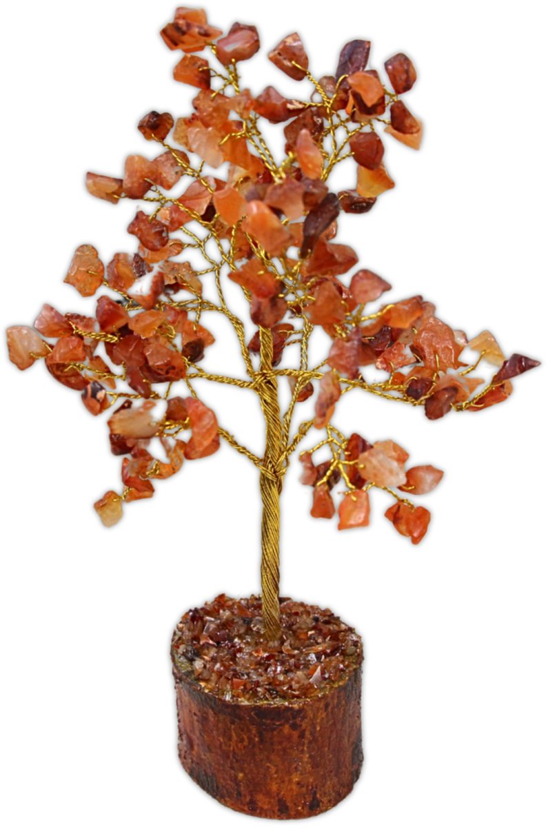 Ruben Robijn Edelsteen boompje Carneool ca. 18 cm Paars
