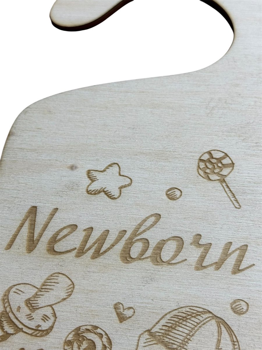 Maathangers van hout baby kleding kastverdeler - Snufje Geluk