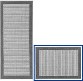 Hilvard - Keukenloper - Wasbaar - 50 x 80 cm - Zwart Grijs - Antislip - Keukenmat - Beschermend - Stevig - Tapijt