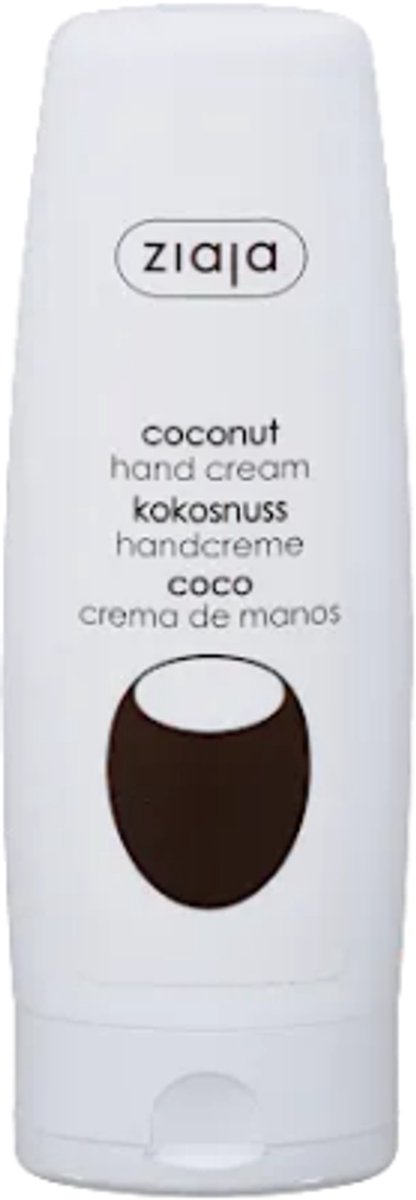 Hand- en Nagelcrème Kokosboter - Ziaja | 1x 80 ml - Met kokoslipiden | Beschermt & Hydrateert