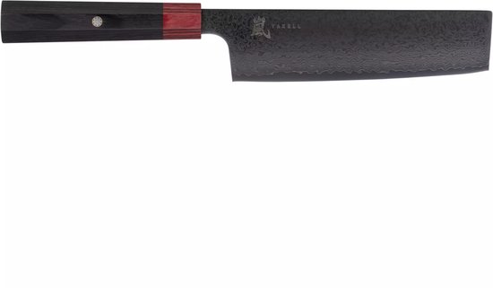 Couteau Yaxell Rei Nakiri 16,5 cm – Acier Damas 69 couches – Acier Damas VG10 – 61 HRC – Manche en Pakkawood