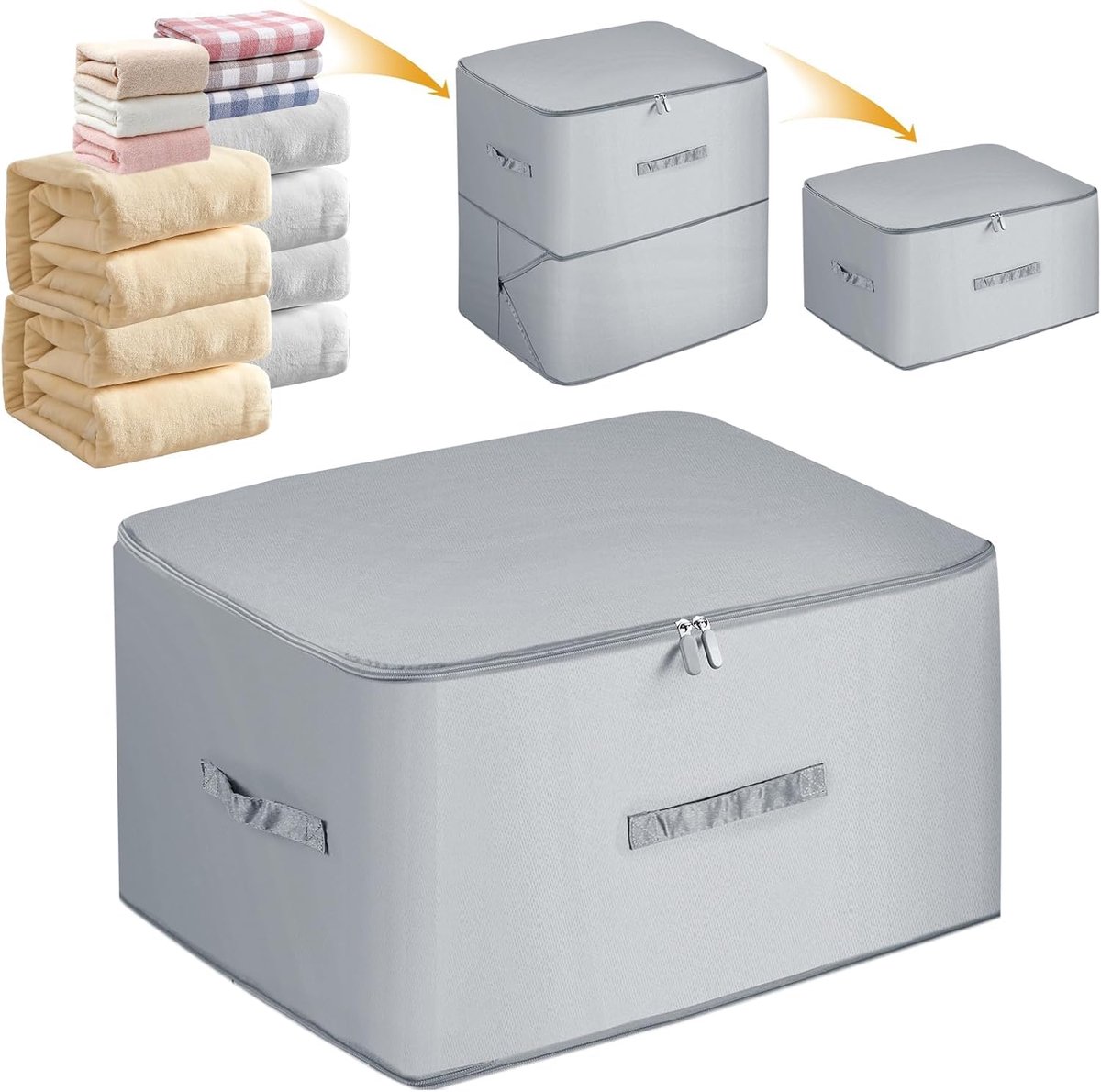 Ibenzoa® Ultieme ruimtebesparende zelfcomprimerende opbergoplossing voor kleding en dekbedden
