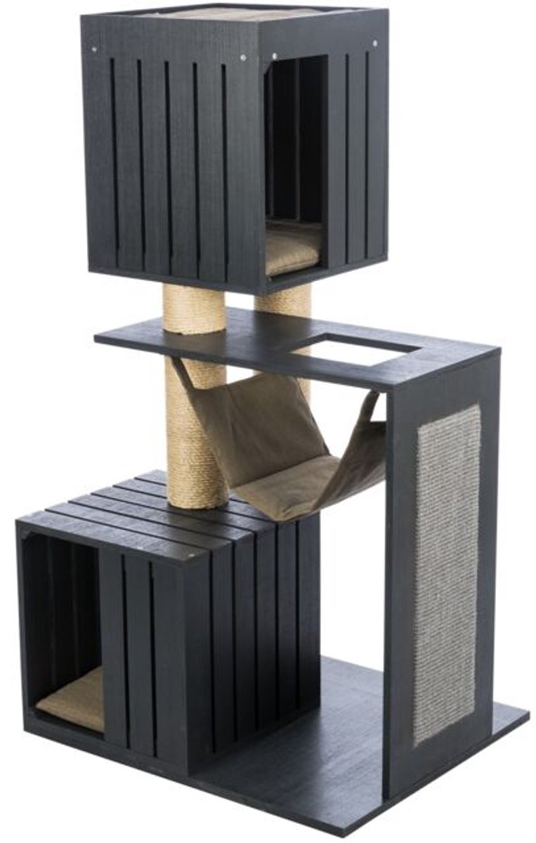 Trixie be nordic krabpaal freia antraciet / zand 70x58x123 cm