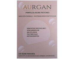 Aurgan Pimple & Acne Hydrocolloid Patches - 180 stuks - transparante patches tegen puisten - Met…