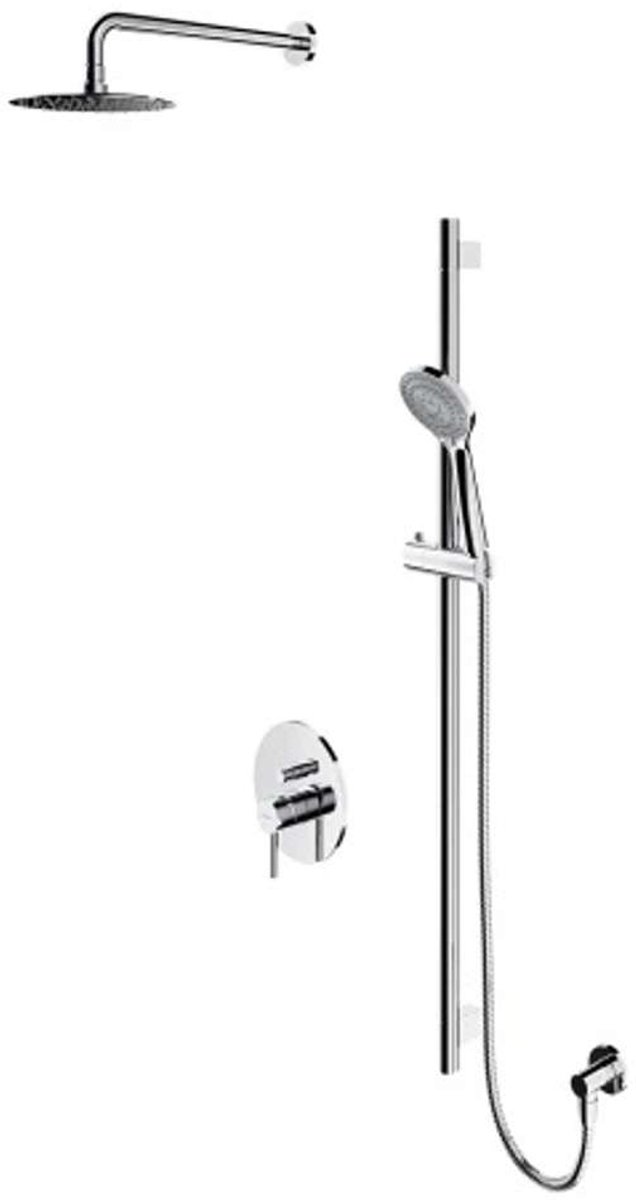OMNIRES Y - Doucheset met inbouwkraan, met inbouwdeel, diameter 20 cm, 5 jets, chroom SYSY17CR
