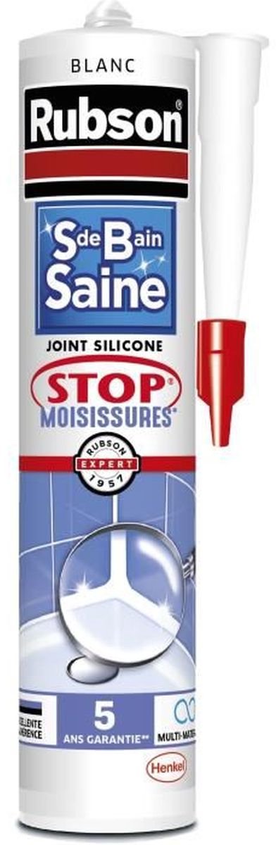 Sanitair Kit - RUBSON - 2690812 - Gezonde Badkamer - Schimmelstop - Wit - 280ml