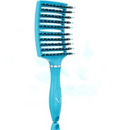 Moonie's Anti-Klit Haarborstel - Curved - Blauw