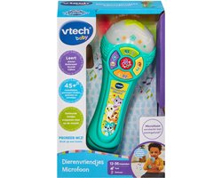 foto van Vtech Baby Dierenvriendjes Microfoon - Interactieve Microfoon - Educatief Baby Speelgoed - Licht & Geluidseffecten - Vanaf 1 Jaar