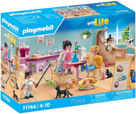 PLAYMOBIL My Life Kattencafé 71744