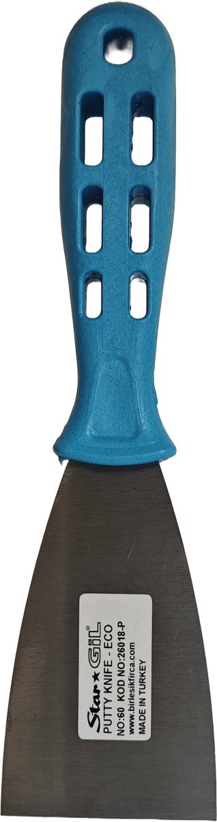 Stargil Plamuurmes 60mm - Plamuurmessen - Voegspatels - Gepolijst Vernikkeld Mes - 60mm