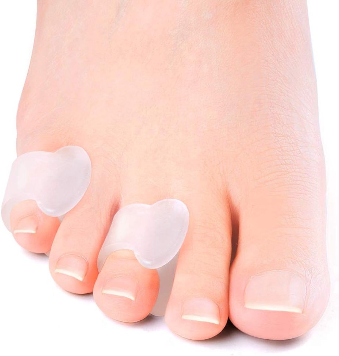 Teen Spreider - Hallux Valgus Corrector - Teenspreider Siliconen SEBS - 12 Stuks - Transparant
