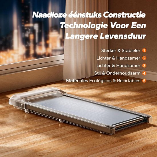 Walking Pad Wandelband Compact 6 km/h Zwart - Walking - €395,95