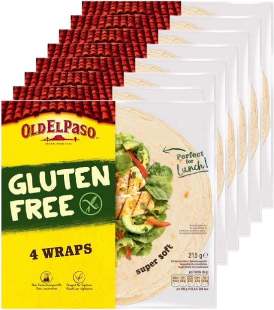 Vieux El Paso | Sans gluten | Enveloppements XL | 6 pièces | 6 x 215 grammes