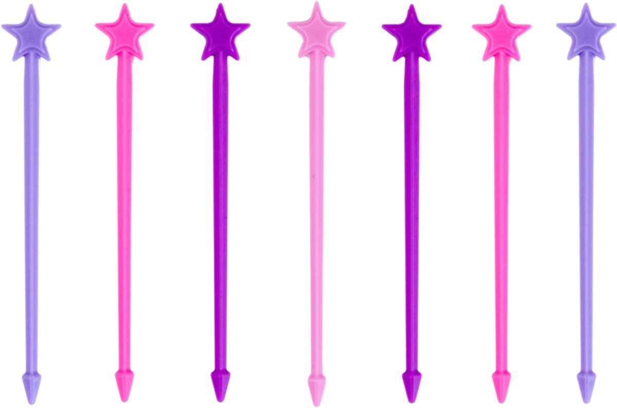 Lunch Punch Stix - Stervormige lunchprikkers - Blush (7 pack)