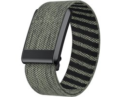 Strap-it Elastisch nylon bandje - geschikt voor Whoop 4.0 (grijs-groen)