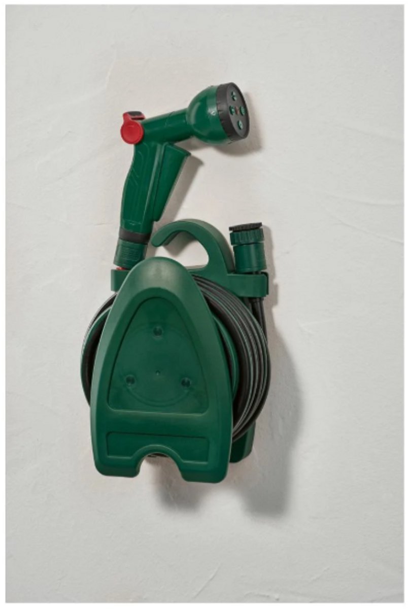 PARKSIDE® Tuinslangset - Inclusief haspel, slang en sproeikop - Draagbaar inclusief houder