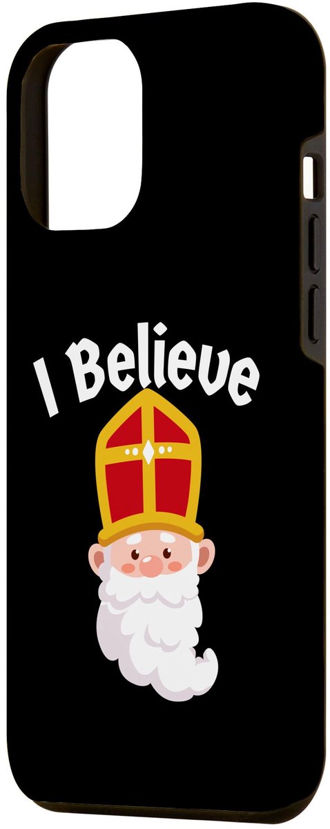 Ibenzoa® Beschermende telefoonhoes voor iPhone 13 Pro Max met uniek Sinterklaas en feestelijk ontwerp
