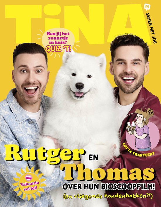 Tina magazine nr. 29 - 2025 - tijdschriften - magazine - Rutger en Thomas & Paco - Vakantie vol lol
