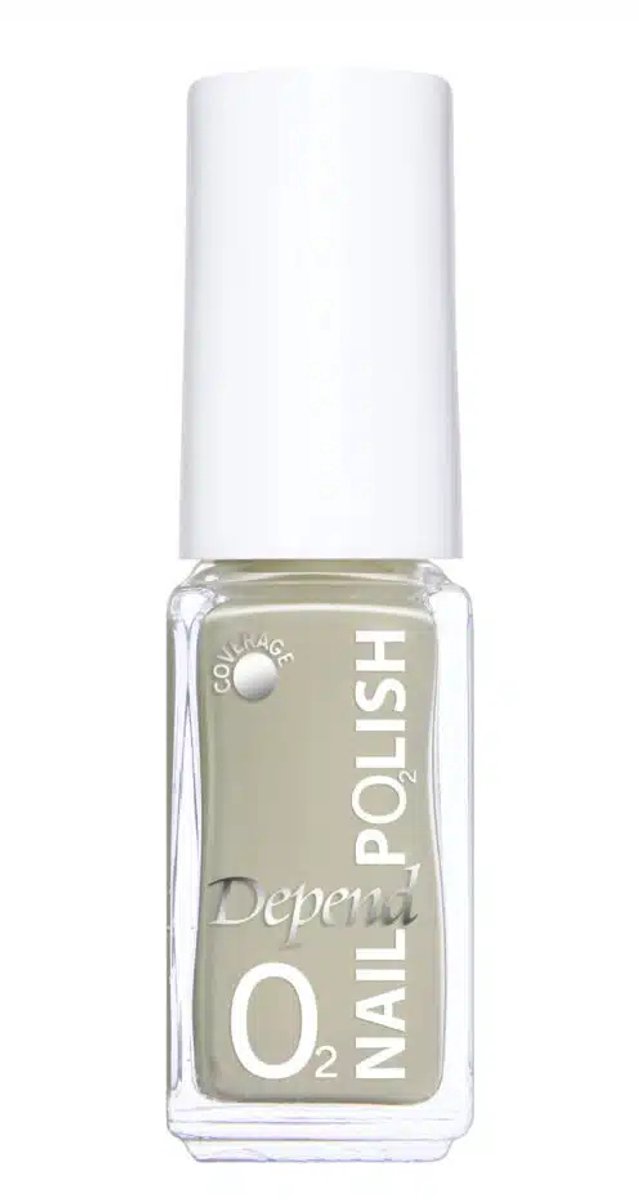 Depend Cosmetic | O2 Nail Polish | Nagellak | Beige/Lichtgroen | kleurnr. 608 | 5ml