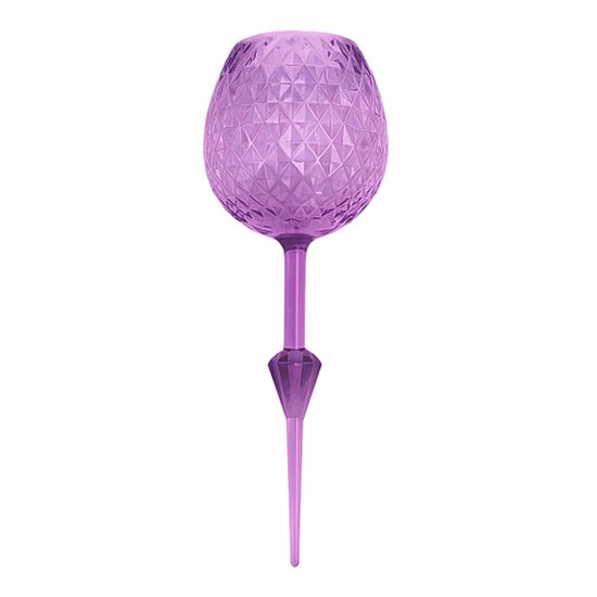 Strand wijnglas paars - Wijnglas - Wijnglazenhouder - Wijnglazen kunststof - Wijnglas plastic - Drinkglas - Strand accesoires - Mancave accessoires