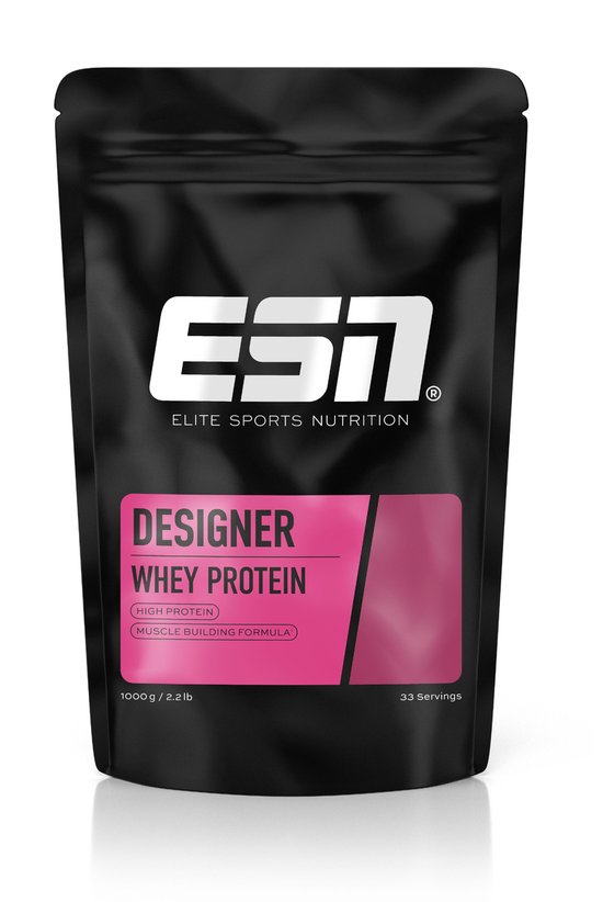 ESN Designer Whey Proteine Poeder, Almond Coconut, 1000 g, 33 Porties – Wei Eiwitshake, Eiwitsupplement, Spierherstel & Fitnessroutine