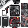 Schwartzmann® 409 Delige Gereedschapset in Koffer - Toolbox - Premium Gereedschapskoffer Gevuld - Gereedschapskist - Schroevendraaierset - Compleet Handgereedschap - Basisgereedschap - Zwart/Goud