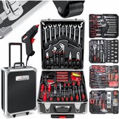 Schwartzmann® 409 Delige Gereedschapset in Koffer - Toolbox - Premium Gereedschapskoffer Gevuld - Gereedschapskist - Schroevendraaierset - Compleet Handgereedschap - Basisgereedschap - Zwart/Goud