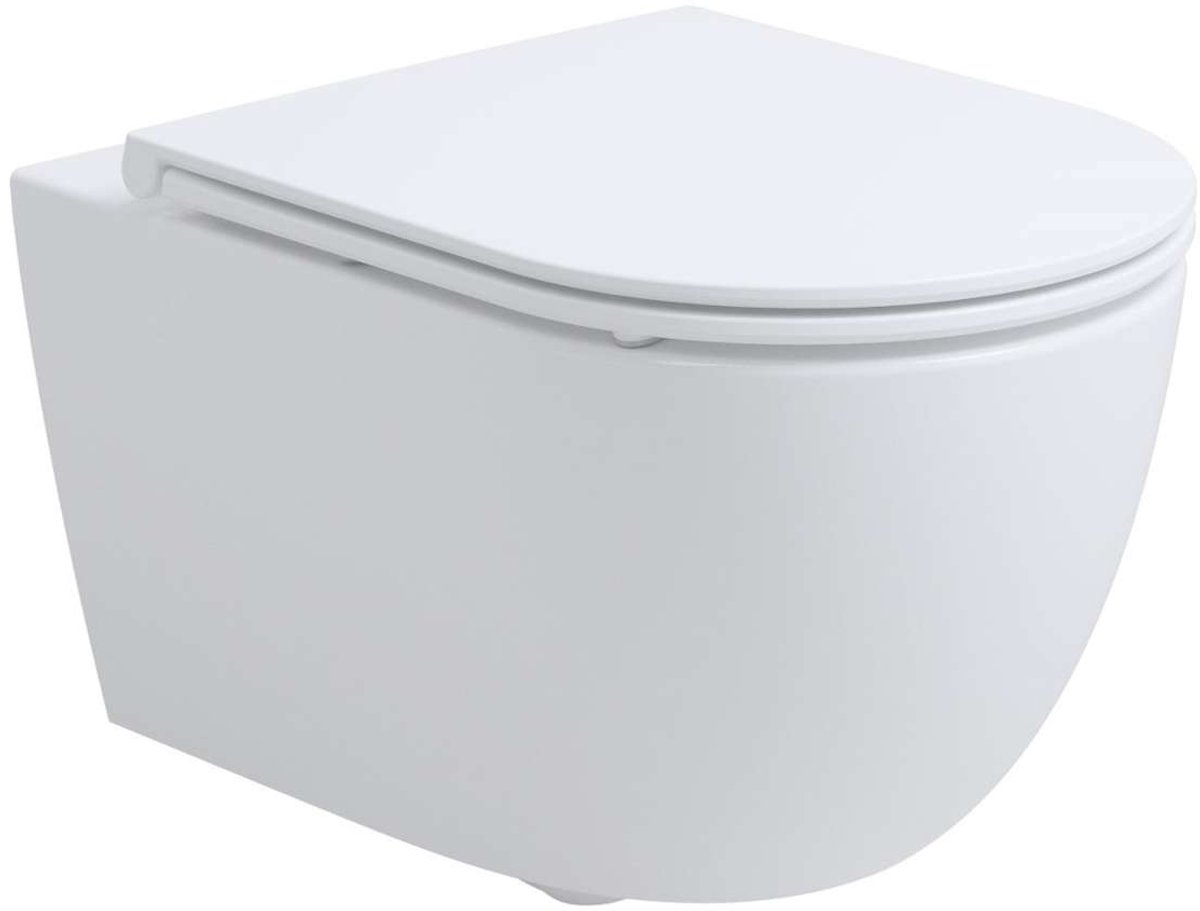kielle Oudee - Hangend toilet met SoftClose wc zitting, Rimless Vortex+, wit 30102006