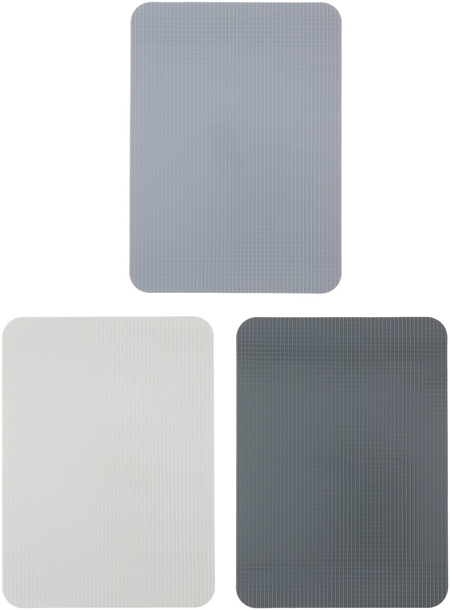 Ibenzoa® Flexibele en Antislip Snijplankenset van 3 Stuks in Verschillende Grijstinten voor Elke Keuken