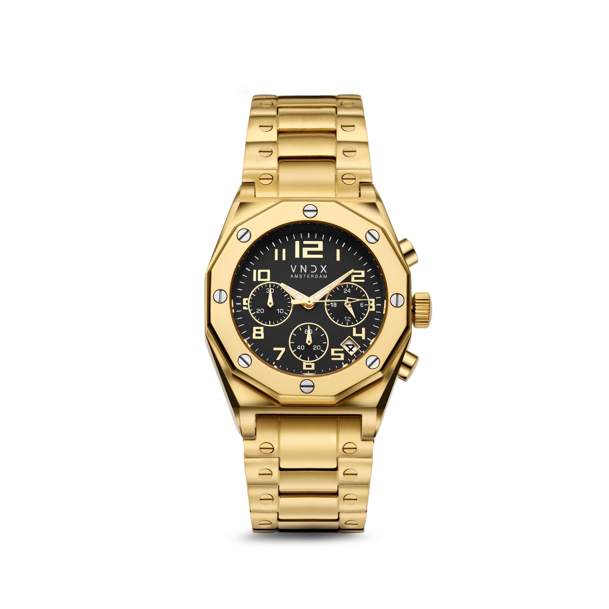 VNDX Amsterdam - Unisex horloge - The One Goud Zwart