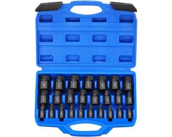 25 Pcs Professional Screw Removal Kit - Hex Screw Remover - Screw Extractor voor Gebroken Bouten en Schroeven - Pitch Schroeven