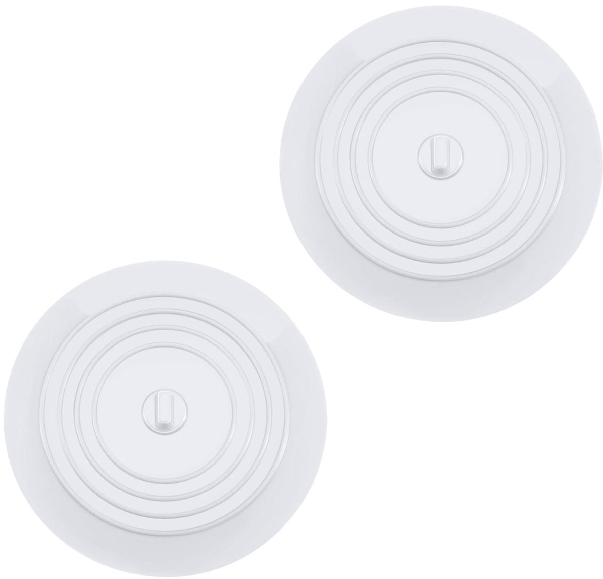 EXCITAT Afvoerplug wastafel - Siliconen rubberen afvoerplug - universele gootsteenplug - 15 cm x 15 cm - voor keuken, badkamer, badkuip - 2 stuks