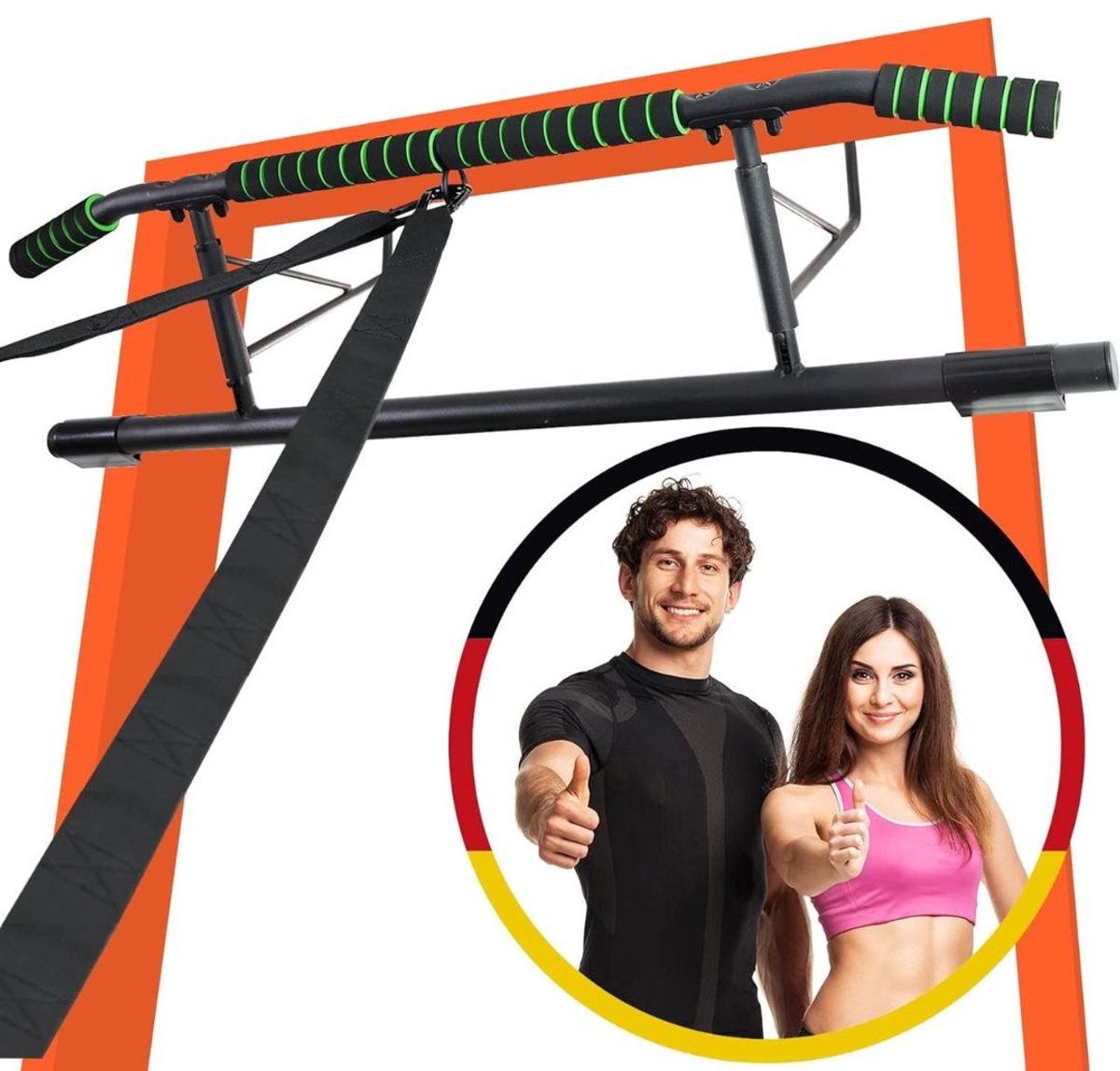 Thuys – Optrekstang Deur – Pull Up Bar – ‎101 x 101 x 27 cm – Zwart