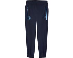Manchester city fc mcfc pumatech woven pants in de kleur marine.