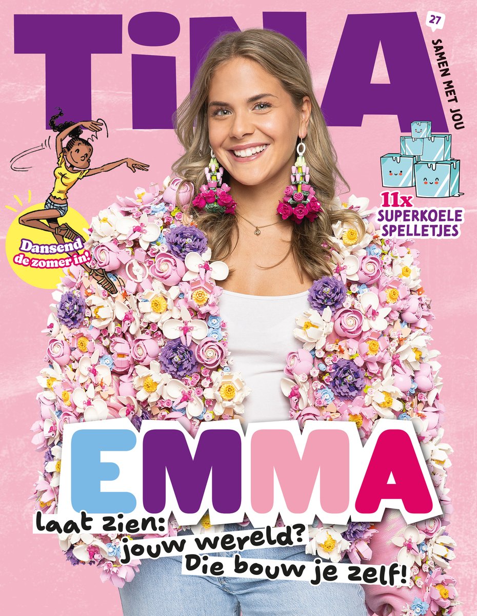 Tina magazine nr. 27 - 2025 - tijdschriften - magazine - dansend de zomer in - EMMA laat zien; de wereld bouw je zelf