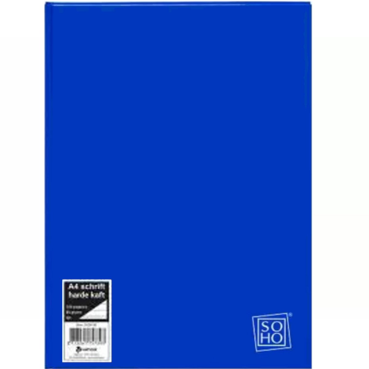 Notitieboek A4 harde kaft gelinieerd - Blauw Hoogglans